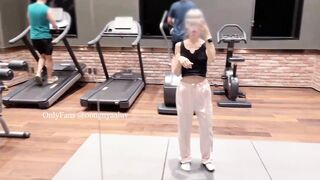 헬스장에서 보지까고 셀카찍는 빈유 또라이년