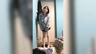 流出】 某情報大学に在籍していた片桐あ○ささん , 美巨乳JD自撮りオナニー（流失）, 美巨乳＆スレンダー美乳　JD美女 (6)